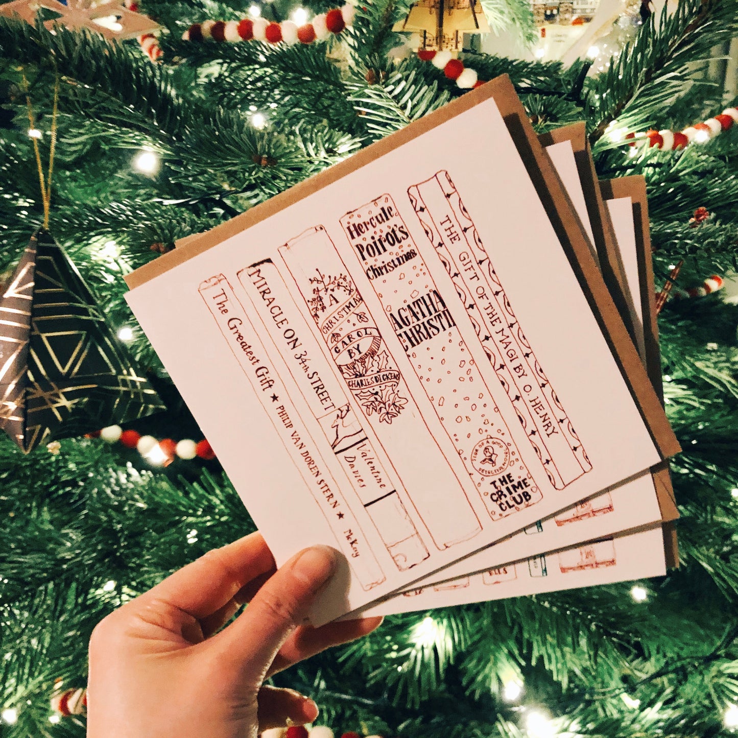 Classic Christmas novels Christmas card