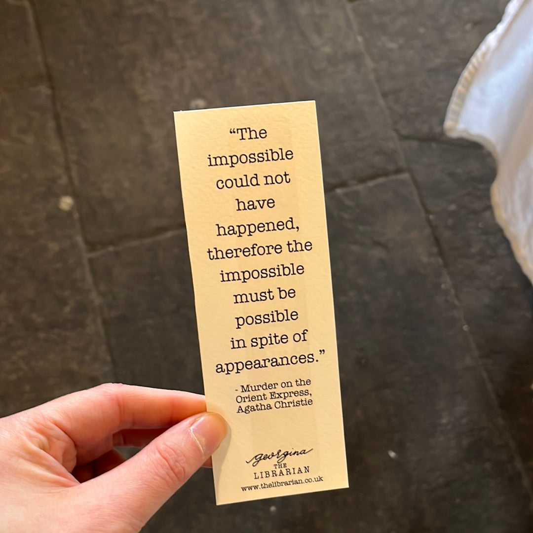 Murder on the Orient Express Bookmark