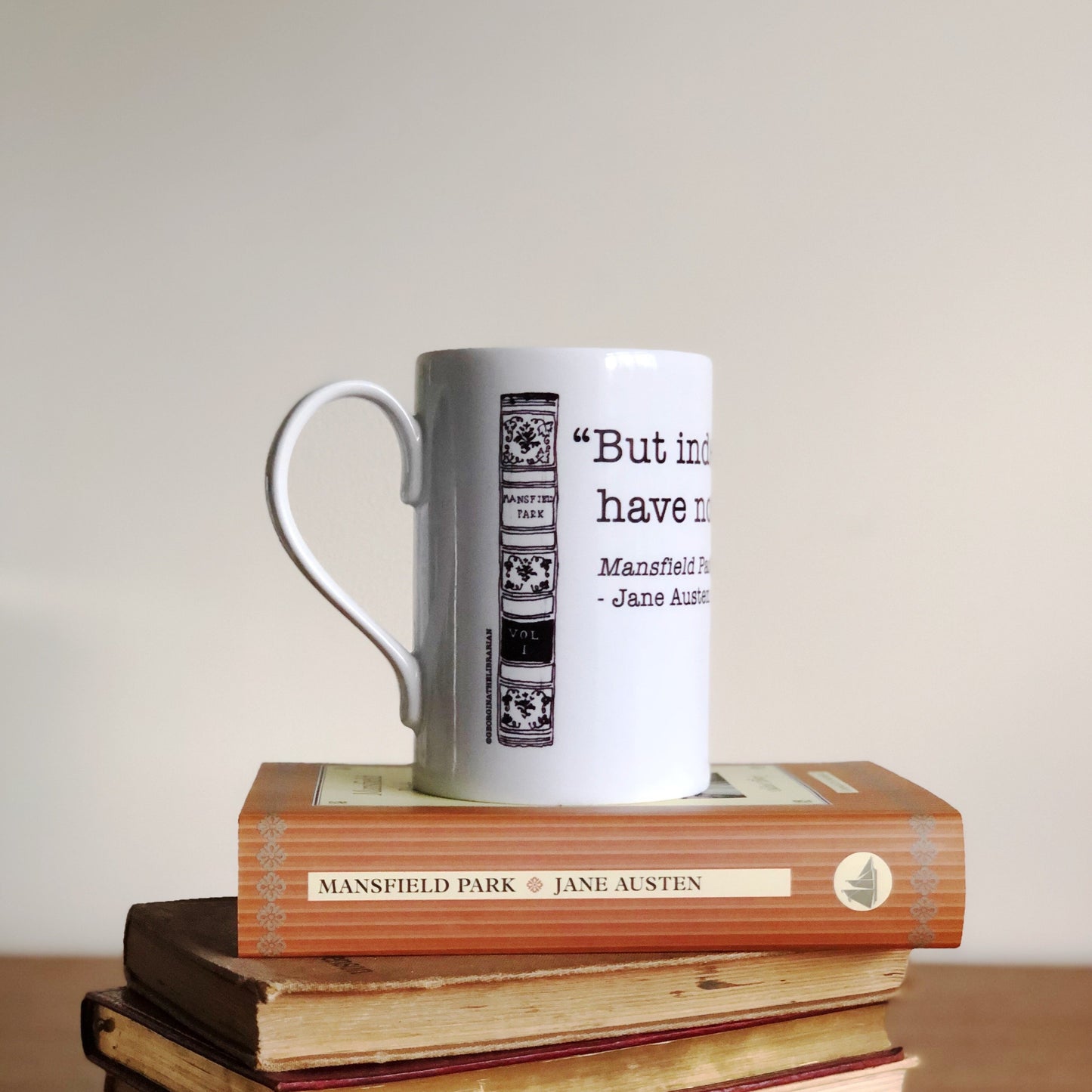 Mansfield Park quote tea mug