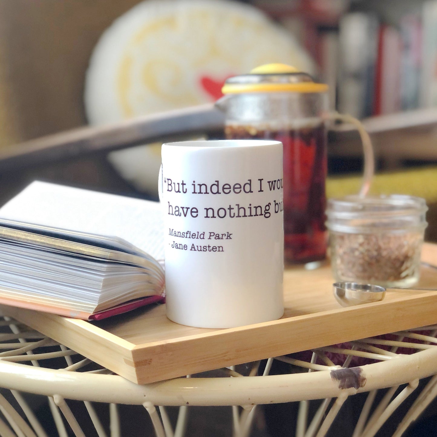 Mansfield Park quote tea mug