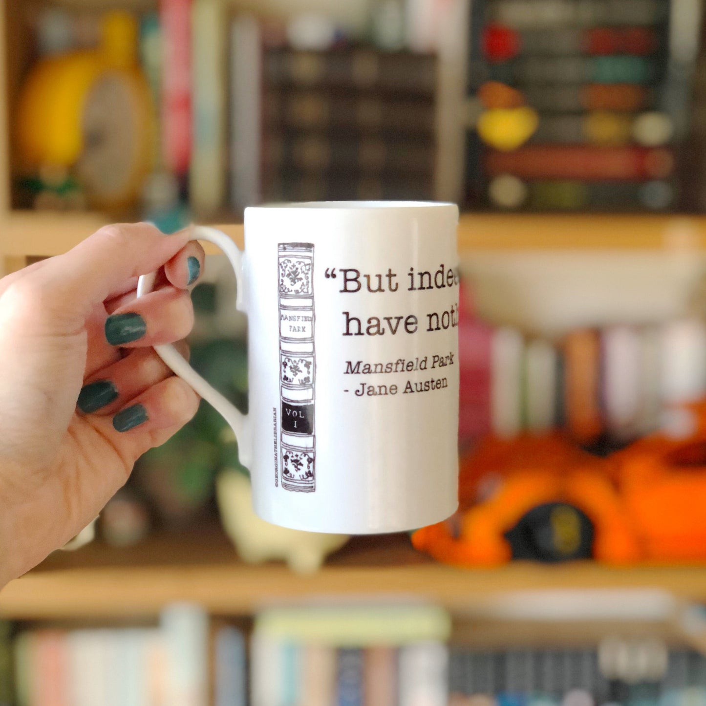 Mansfield Park quote tea mug